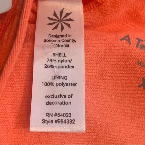 Athleta Coral Aqualuxe Bandelsun Bikini Top - Picture 4 of 7